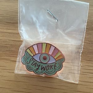 “Stay Woke” enamel pin
